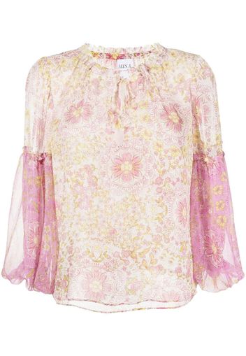 Misa Los Angeles Blusa a fiori Renata - Rosa