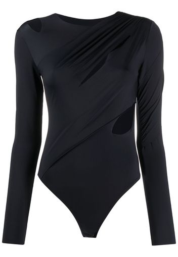 long sleeve cut-out body