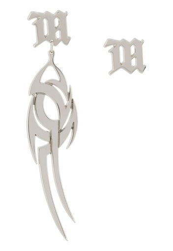 logo pendant earrings