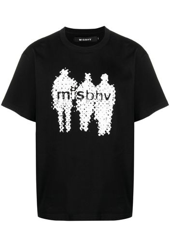 MISBHV silhouette logo print T-shirt - Nero