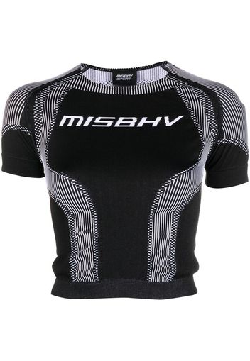 MISBHV T-shirt crop Sport Active - Nero