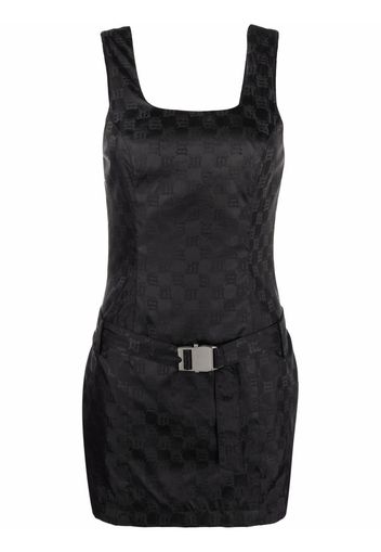 MISBHV monogram jacquard mini dress - Nero