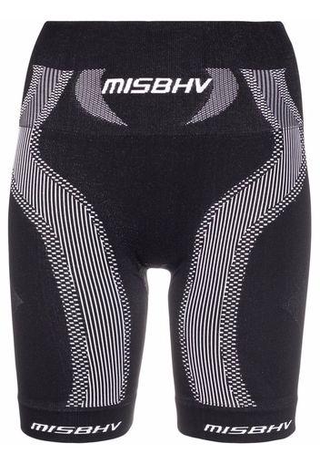 MISBHV printed cycling shorts - Nero