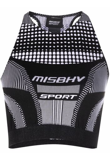 MISBHV logo active bra - Bianco