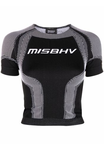 MISBHV logo-print slim-cut top - Nero