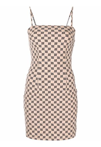 MISBHV monogram-print minidress - Toni neutri