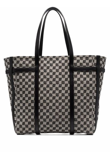 MISBHV monogram-pattern tote bag - Nero