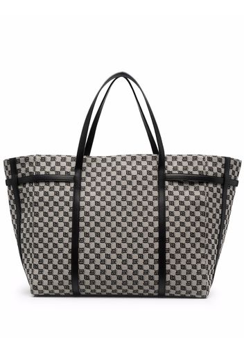 MISBHV jacquard-monogram tote bag - Toni neutri