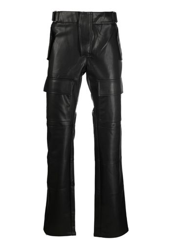MISBHV straight-leg biker trousers - Nero