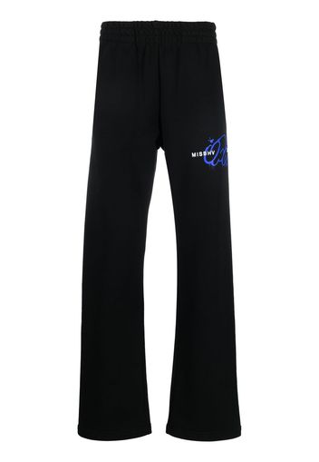 MISBHV logo-print track pants - Nero