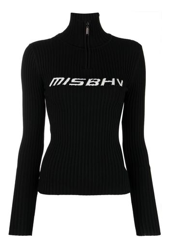 MISBHV Top con intarsio - Nero