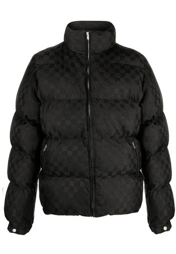 MISBHV monogram-pattern padded jacket - Nero