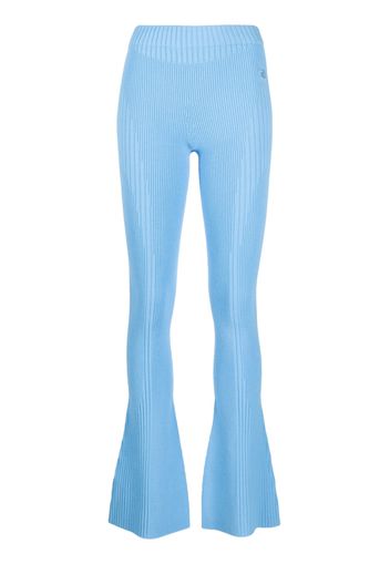 MISBHV knitted flared trousers - Blu