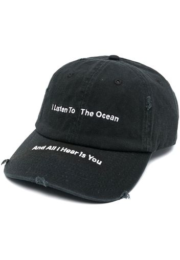 MISBHV slogan-print baseball cap - Nero