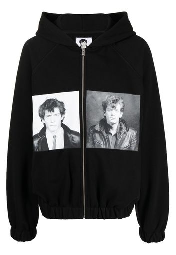 MISBHV graphic-print zip-up hoodie - Nero