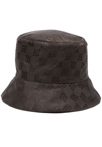 MISBHV all-over monogram-pattern bucket hat - Marrone