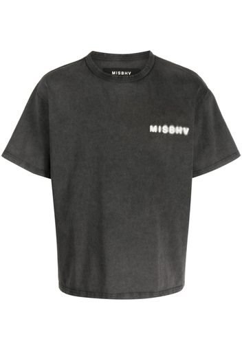 MISBHV logo-print cotton T-shirt - Grigio