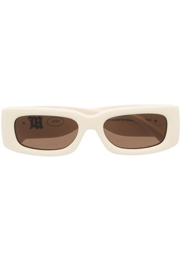 MISBHV logo-plaque squared frame sunglasses - Toni neutri