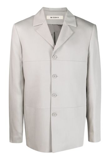 MISBHV single-breasted button-up blazer - Grigio