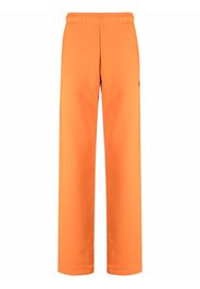 MISBHV embroidered-logo straight-leg joggers - Arancione