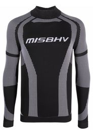 MISBHV logo-print long-sleeved top - Nero