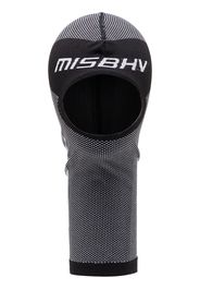 MISBHV logo-patch knitted balaclava - Nero