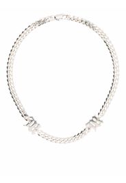 MISBHV monogram curb chain necklace - Argento