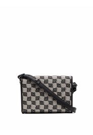 MISBHV monogram-jacquard shoulder bag - Nero