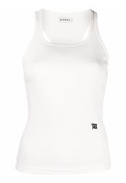 MISBHV ribbed racerback tank top - Bianco