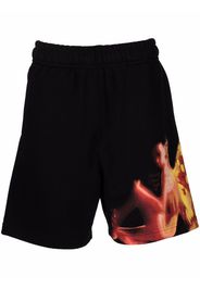 MISBHV flame-print shorts - Nero