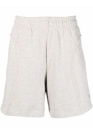 MISBHV raw cut-finish cotton track shorts - Grigio