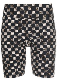 MISBHV logo-print cycling shorts - Nero