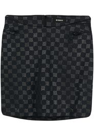 MISBHV logo-print mini skirt - Nero