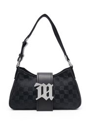 MISBHV monogram-print jacquard shoulder bag - Nero