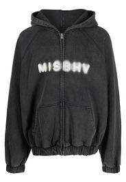 MISBHV logo-print zip-up hoodie - Nero