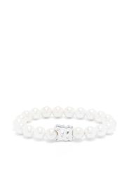 MISBHV logo-charm pearl bracelet - Bianco
