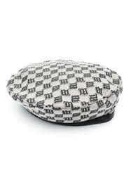 MISBHV monogram jacquard drawstring beret - Toni neutri