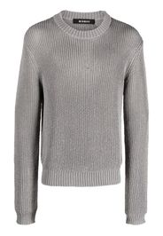 MISBHV logo-patch ribbed jumper - Grigio