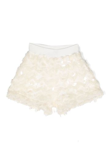 Miss Blumarine Shorts con ricamo - Toni neutri