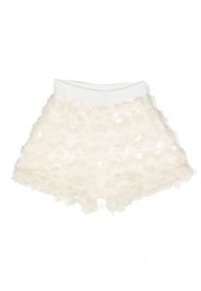 Miss Blumarine Shorts con ricamo - Toni neutri