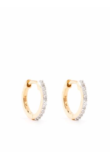 Missoma pavé huugie hoop earrings - Oro