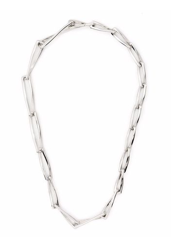 Missoma graduated chunky twisted link necklace - Argento