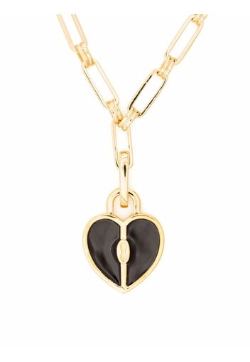 Missoma heart-charm locket chain necklace - Oro