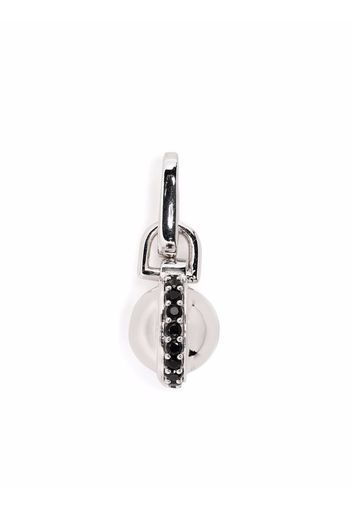 Missoma Silver Black Pave Sphere Clip-on Pendant - Argento