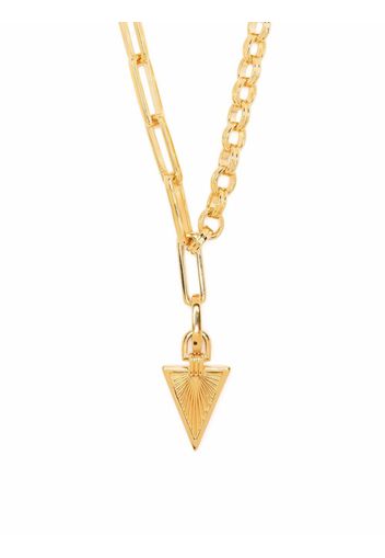 Missoma Ridge triangle chain necklace - Oro