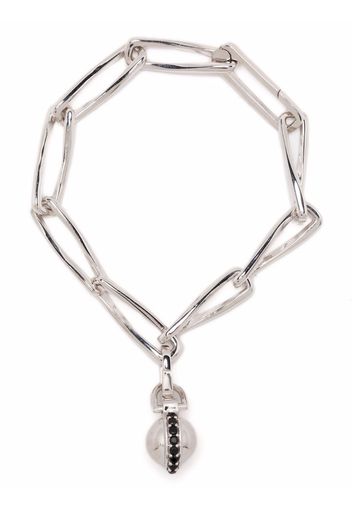 Missoma pave sphere twisted-link bracelet - Argento