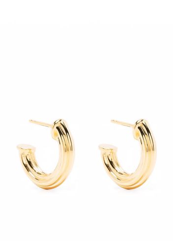 Missoma medium ridge hoop earrings - Oro