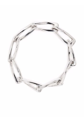 Missoma chunky twisted link-chain bracelet - Argento