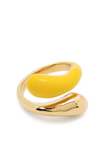 Missoma Squiggle enamel-detail ring - Oro