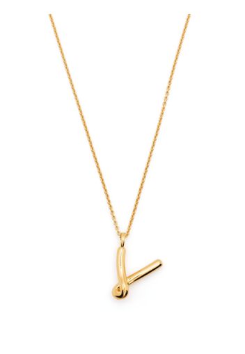 Missoma T-letter pendant chain-link necklace - Oro